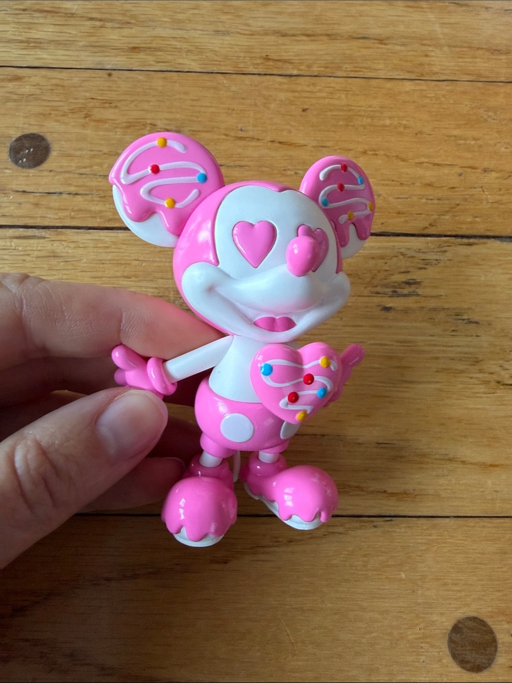 Pink Heart Mickey Mouse Disney Pop Mart Figurine Collectible Toy